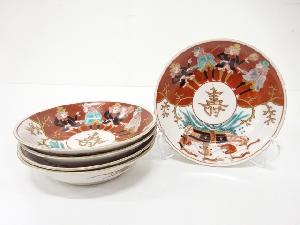 古伊万里　南蛮人　なます皿　5客揃